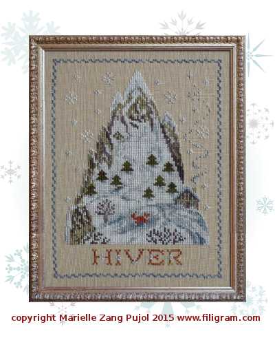 Montagne d hiver f109
