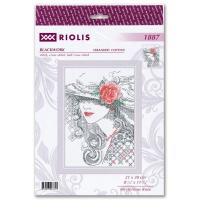 Mysterious rose kit de blackwork riolis sr1887 2
