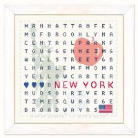 New york cv03 fiche ou kit de point de croix lilipoints a