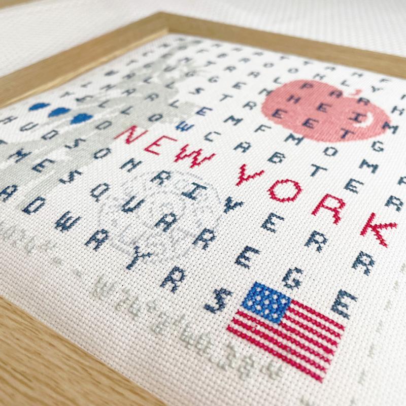 New york cv03 fiche ou kit de point de croix lilipoints b