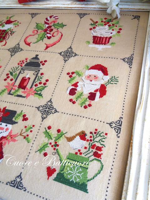 Novena di natale fiche ou kit de point de croix cuore e batticuore12