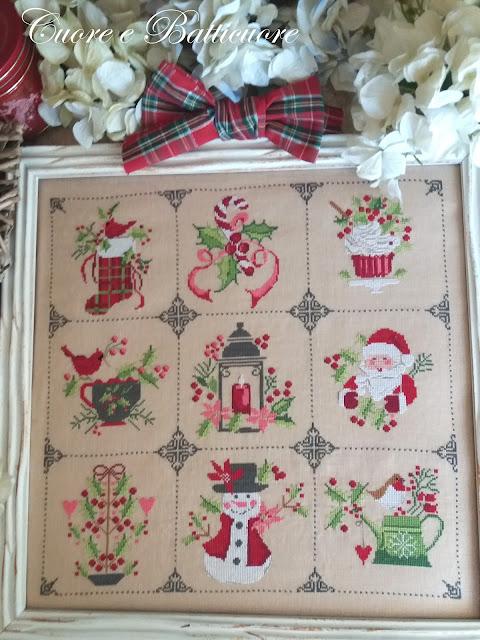 Novena di natale fiche ou kit de point de croix cuore e batticuore6