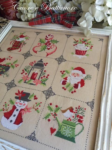 Novena di natale fiche ou kit de point de croix cuore e batticuore9
