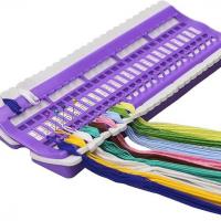 Organiseur de fils a broder 50 emplacements de couleur violet