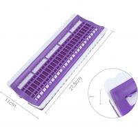 Organiseur de fils a broder 50 emplacements de couleur violet1