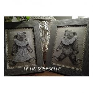 Ours anciens filles et garcon le lin d isabelle