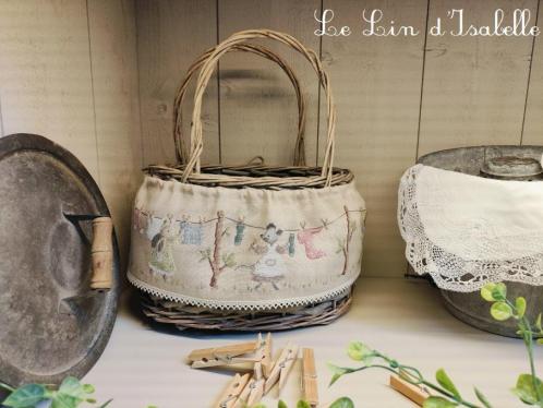 Panier pour pinces a linge grande lessive le lin d isabelle 2