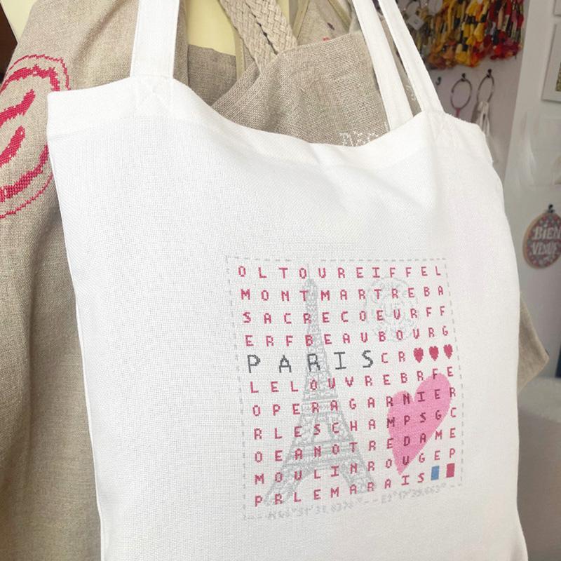 Paris cv01 fiche ou kit de point de croix lilipoints b