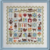 Patchwork aux Chats FT54 Jardin Privé