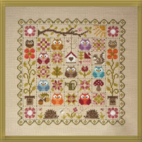 Patchwork aux Chouettes FT66 Jardin Privé