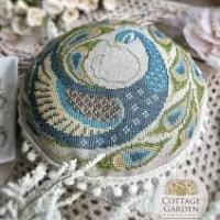 Peacock pin cushion cottage garden samplings 1