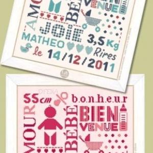 Pêle mèle de naissance B012 Lilipoints