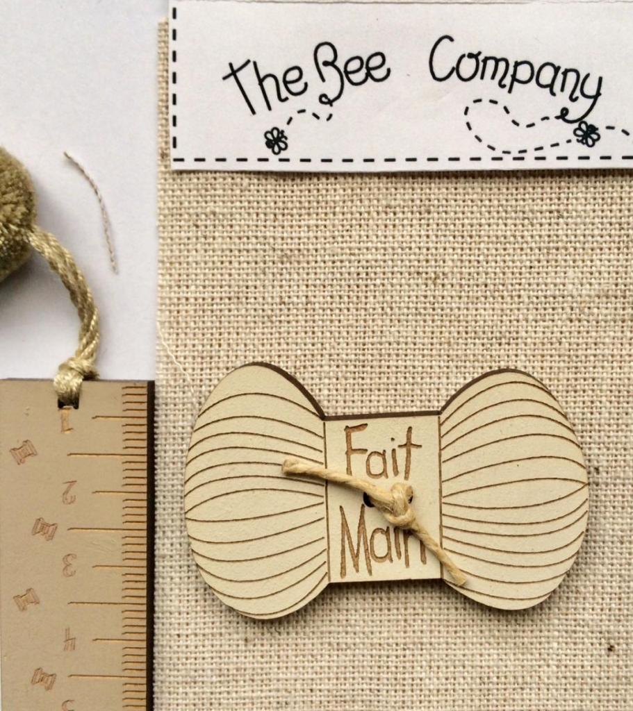 Pelote beige fait main