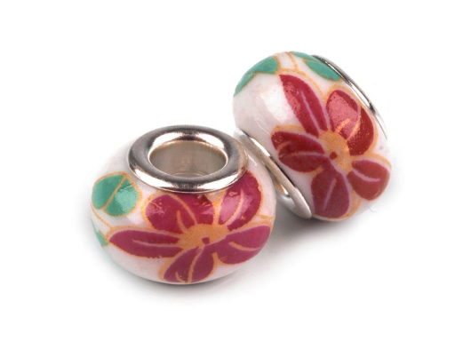 Perles ceramiques rouges