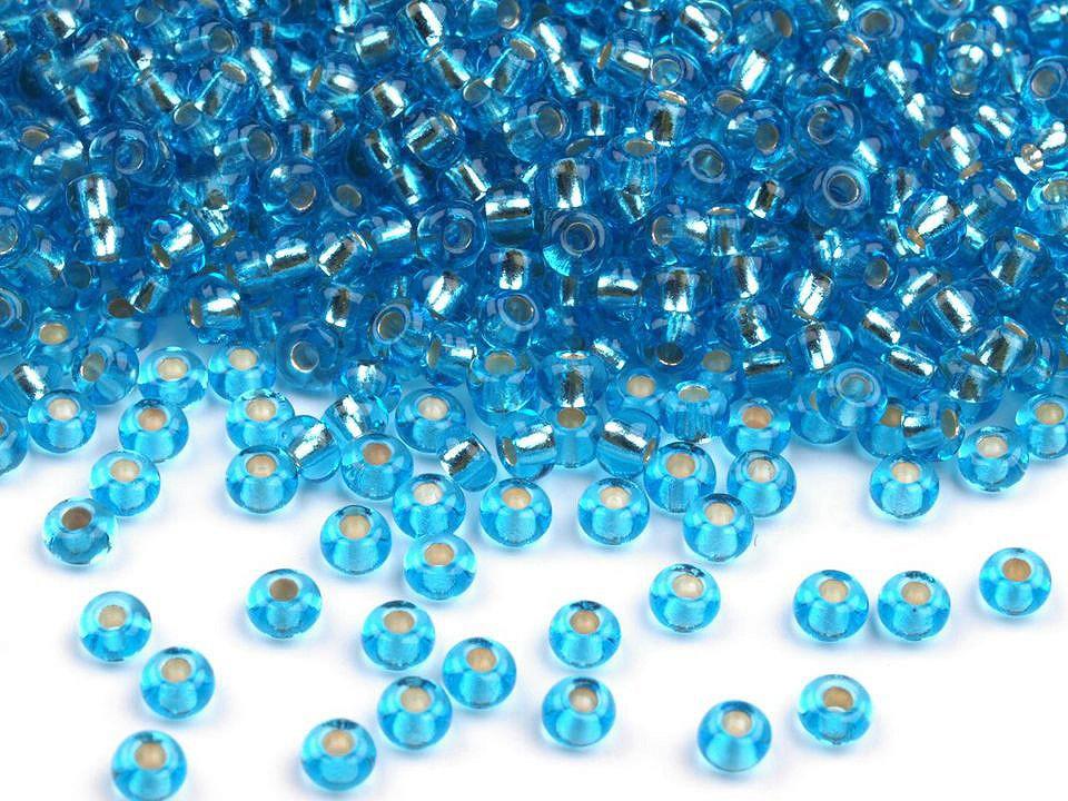 Perles de rocailles bleues azur 10 0 2 3 mm
