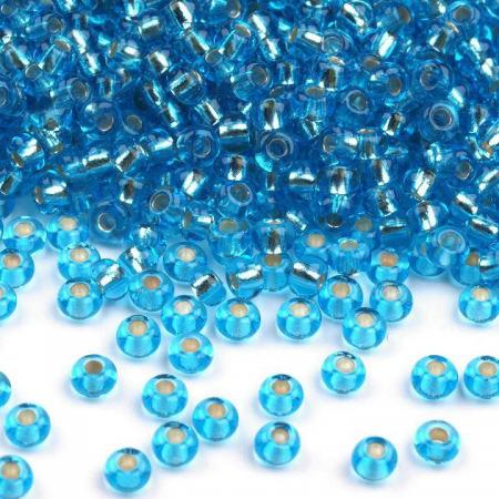 Perles de Rocailles Bleu Azur 10/0 - 2,3 mm - 10g