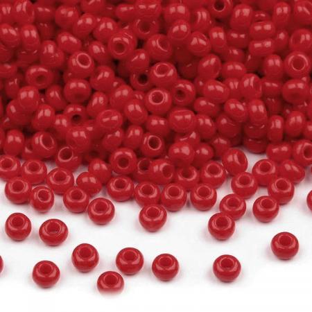 Perles de Rocailles Rouge 10/0 - 2,3 mm - 10g