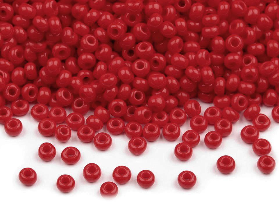 Perles de rocailles rouge fonce 10 0 2 3 mm
