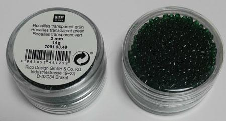 Perles de rocailles transpa