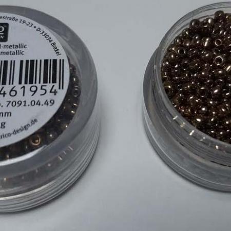 Perles de Rocailles Or Métallique 2mm Rico Design 7091.04.49