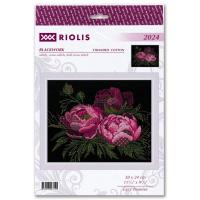 Pivoines de dentelle kit de blackwork riolis sr2024 3