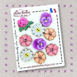 Pochette fleurs et pensees 