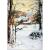 Point de croix noel carte hameau enneige mpb6234