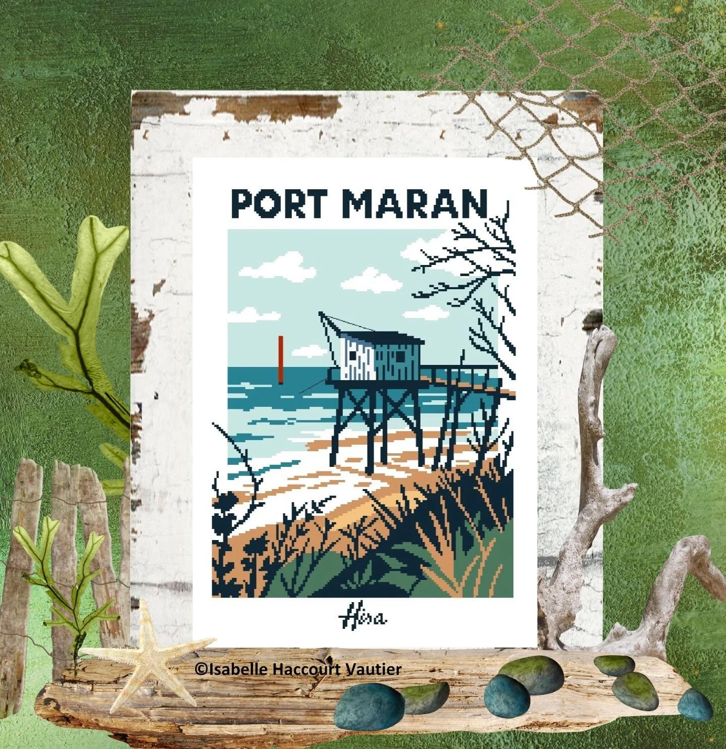 Port maran af02 fiche ou kits de points de croix isabelle haccourt vautier 1