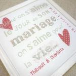 Pour la vie m010 rouge fiche broderie lilipoints mariage