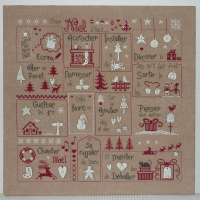 Semi kit broderie pour noel il faut version rouge pr 13 jardin prive