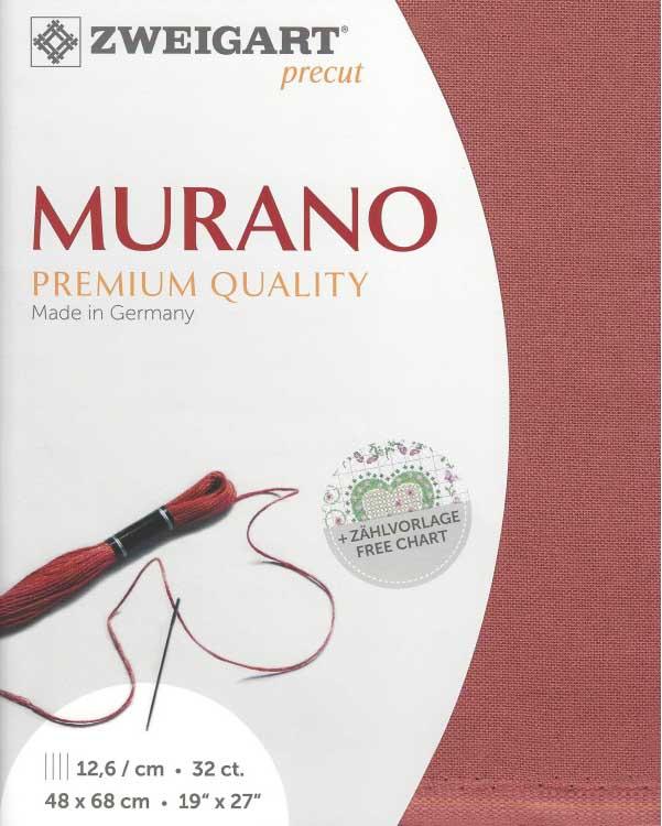 Precut etamine murano 3984 12 6 fils brique 4030