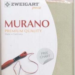 Precut Toile à Broder Zweigart Murano 3984 12,6 Fils Calcaire 6047 48x68 cm