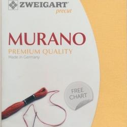 Precut  à Broder 48x68cm Zweigart Murano 3984 12,6 Fils Jaune Orangé 2128
