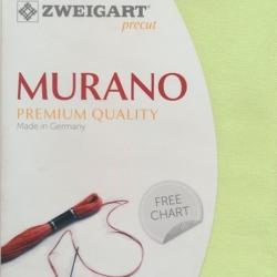 Precut  à Broder 48x68cm Zweigart Murano 3984 12,6 Fils Vert anis 6122
