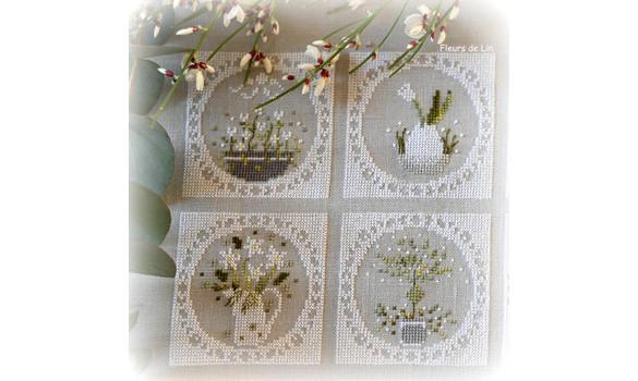 Printemps blanc 249 fleurs de lin 6