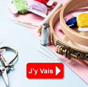 Nécessaire pour la Broderie, Patch, Couture, Ciseaux