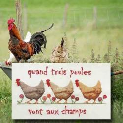 Quand trois poules... N° 1095 Au Fil de Martine