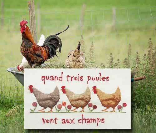 Quand trois poules 1095 au fil de martine
