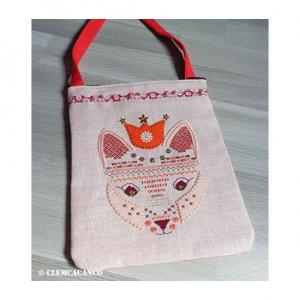 Renard couronne1 fiche de broderie brin par brin