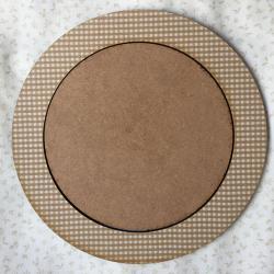 Cadre Rond XL Beige.