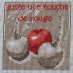 Rouge cerise 850 au fil de martine fiche broderie