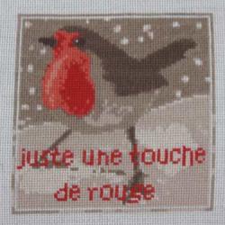 Rouge oiseau n° 848 Au Fil de Martine