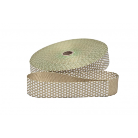 Sangle avec pois beige