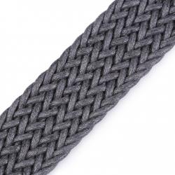 Sangle Tressée Gris Anthracite  30mm