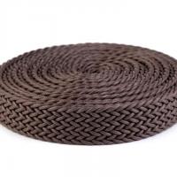 Sangle tresse marron 30mm 1