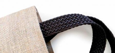 Sangle tresse marron 30mm 2