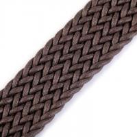 Sangle tresse marron 30mm