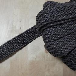 Sangle Tressée Marron 30mm