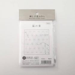 Coupon Tissu Sashiko  Asanoha blanc N°6