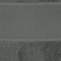 Serviette eponge a broder 50x100 gris anthracite rico design 141031 3